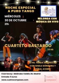 Cuarteto Bastardo en La Milonga Coqueta de Madrid